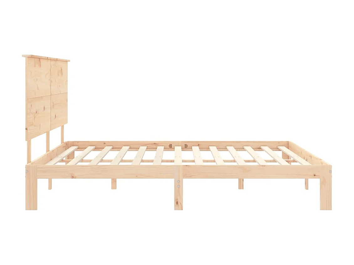 Cadre de lit sans matelas 200x200 cm bois massif de pin