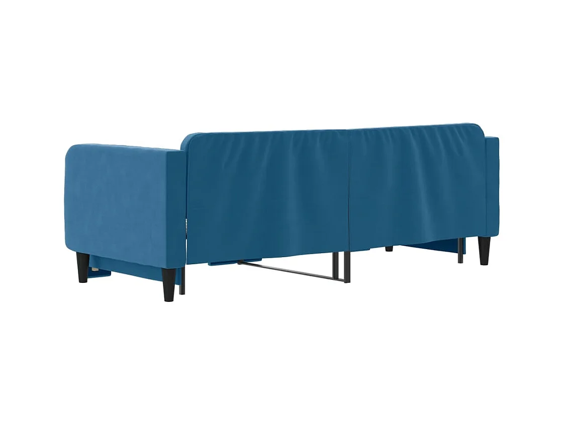 Divano letto con letto estraibile senza materasso blu 80x200 cm