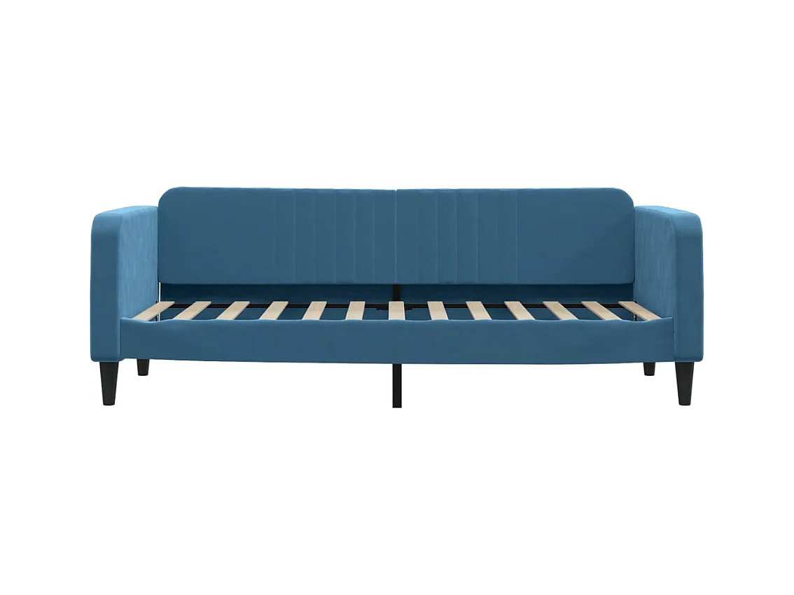 Dagbed met onderschuifbed zonder matras blauw 80x200 cm