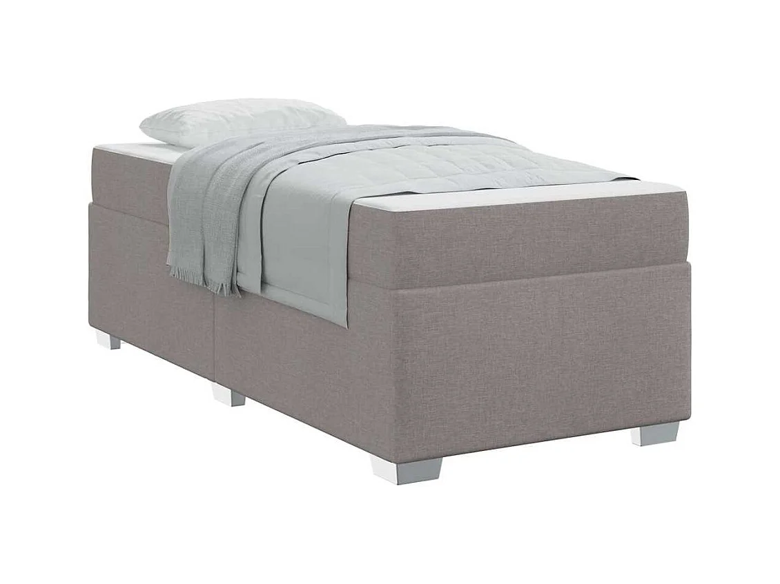 Cadre de lit Taupe 90 x 200 cm tissu