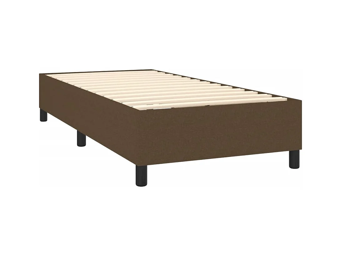Rete a doghe con materasso Marrone scuro 100x200 cm