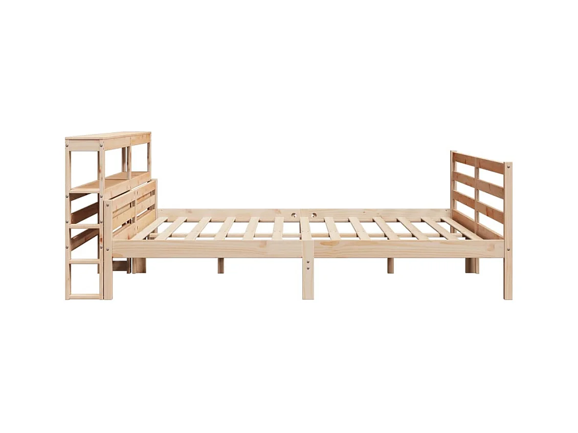 Struttura letto con testiera senza materasso 200x200 cm