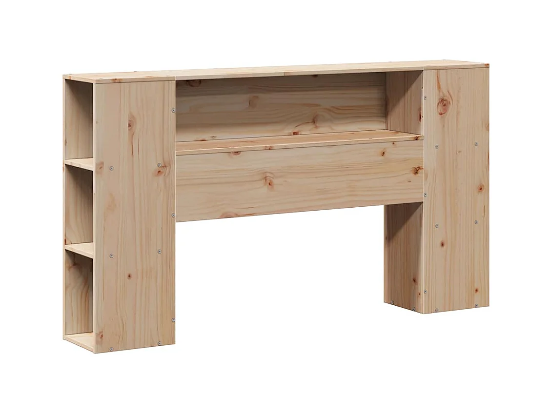 Bibliotheekbed zonder matras 120x190 cm massief grenenhout