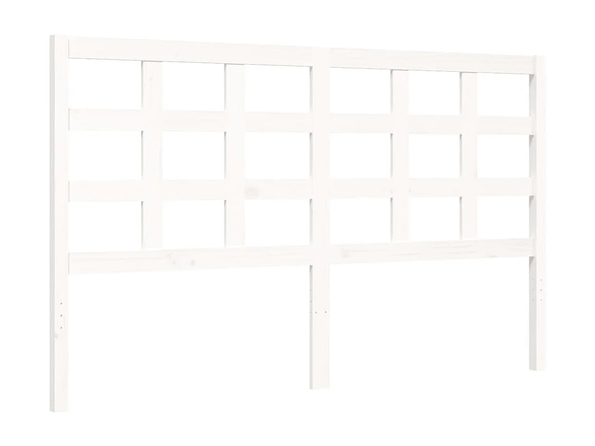 Bedframe zonder matras wit 160x200 cm massief grenenhout