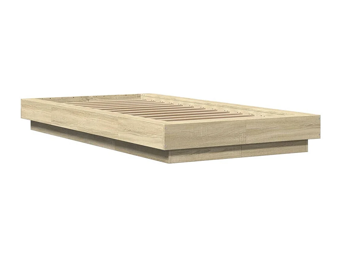 Cadre de lit avec lumières LED sans matelas 90x200 cm