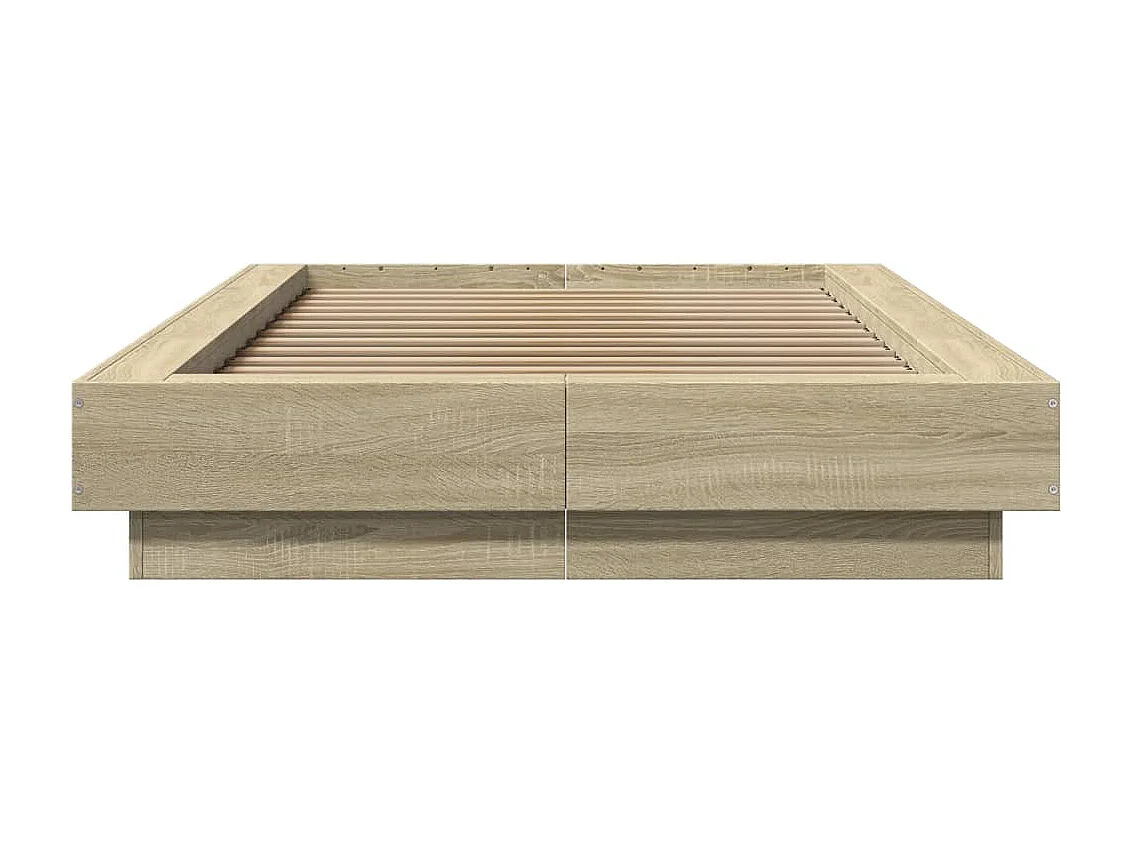 Cadre de lit avec lumières LED sans matelas 90x200 cm