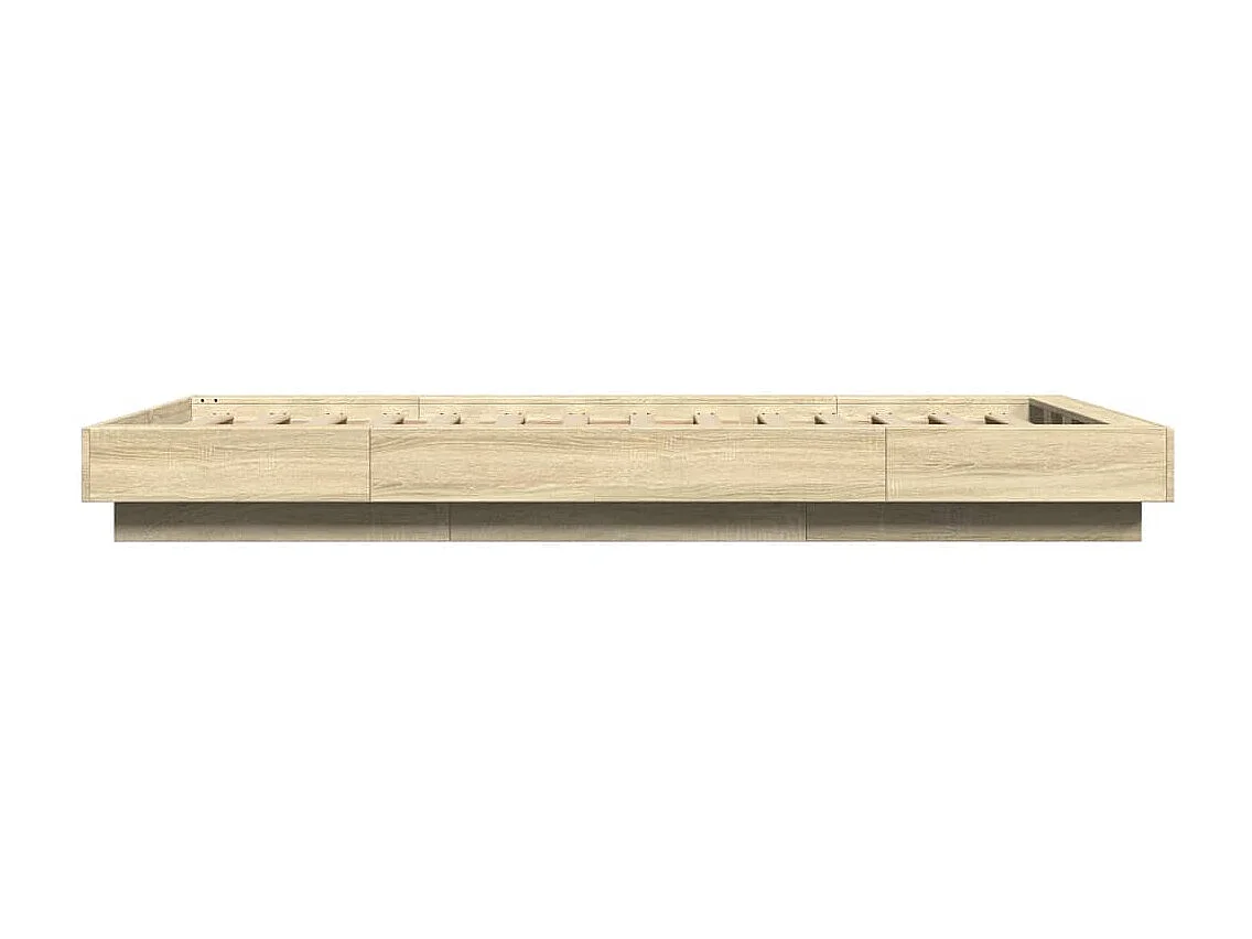 Cadre de lit avec lumières LED sans matelas 90x200 cm