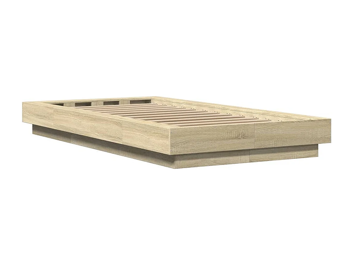 Cadre de lit avec lumières LED sans matelas 90x200 cm