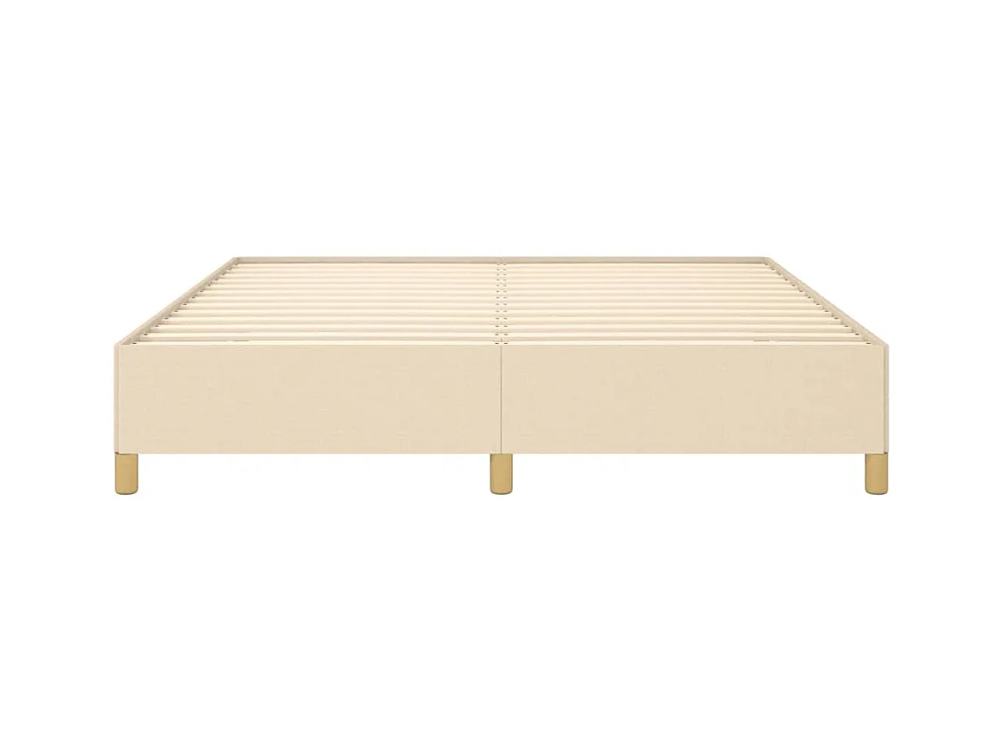 Bedframe zonder matras crème 180x200 cm stof