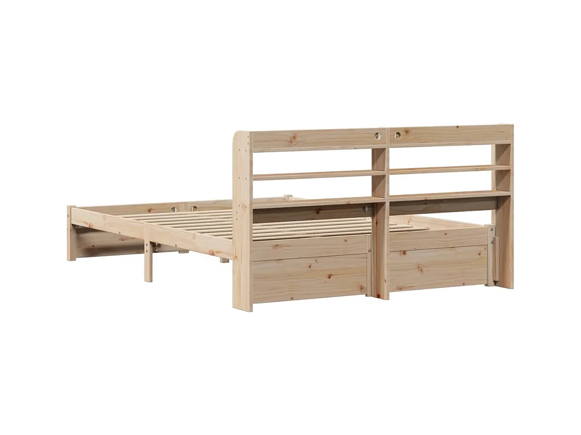 Bedframe met hoofdbord zonder matras 140x190 cm