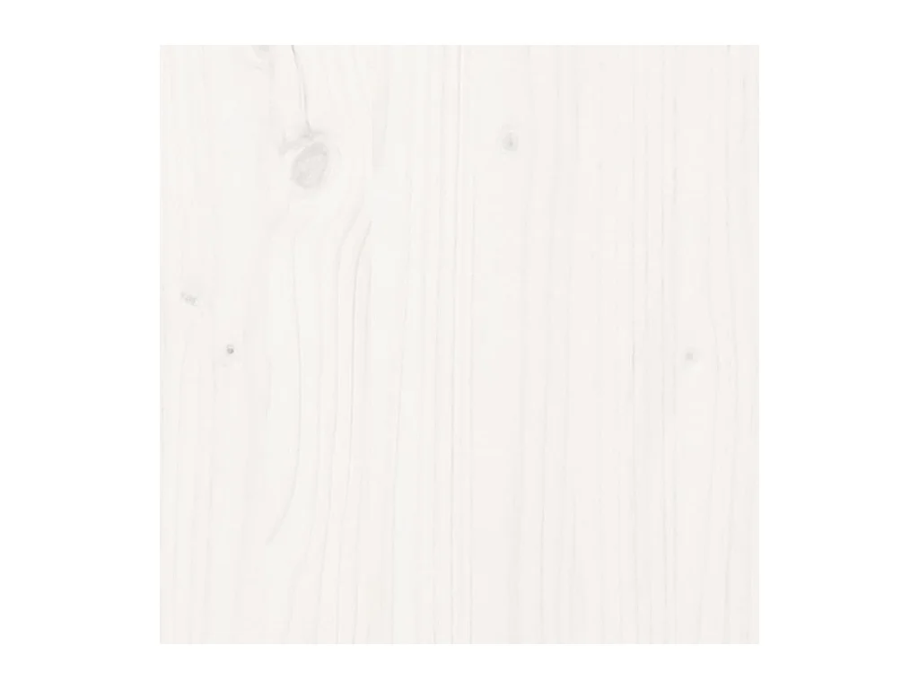 Struttura letto senza materasso in legno massello bianco 140x190 cm