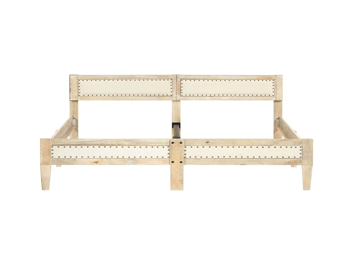 Estructura de cama sin colchón de madera maciza de mango 200 cm