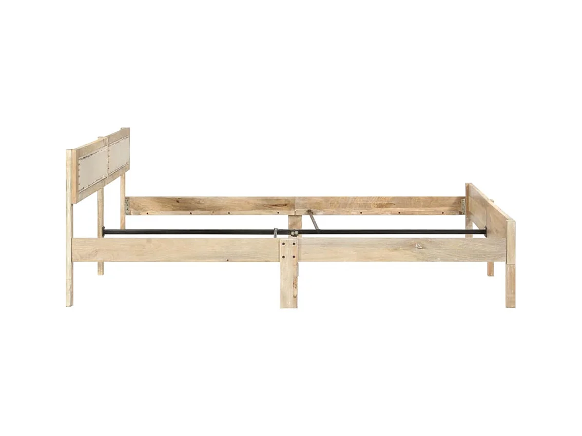 Estructura de cama sin colchón de madera maciza de mango 200 cm