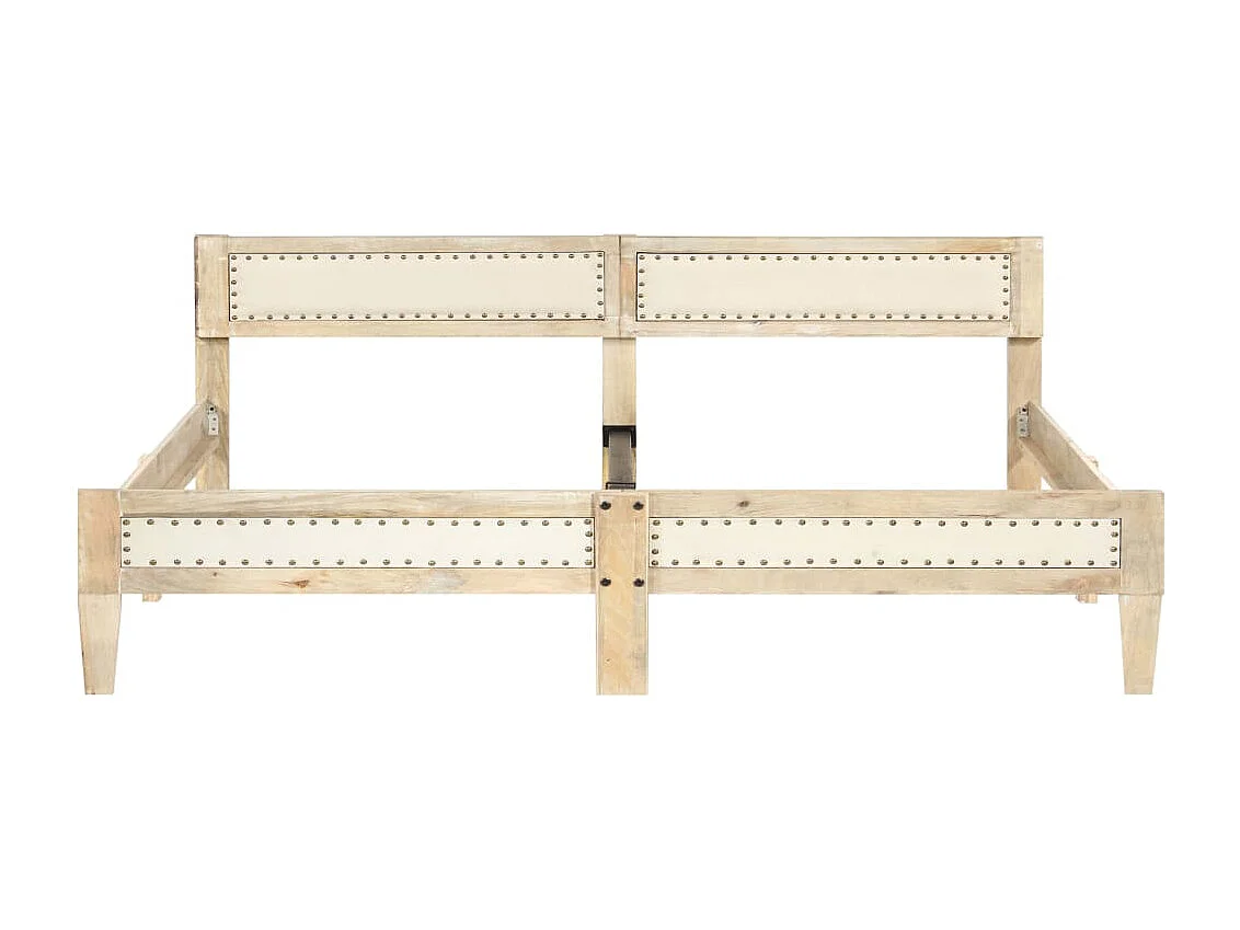 Bettgestell ohne Matratze aus massivem Mangoholz 200 cm