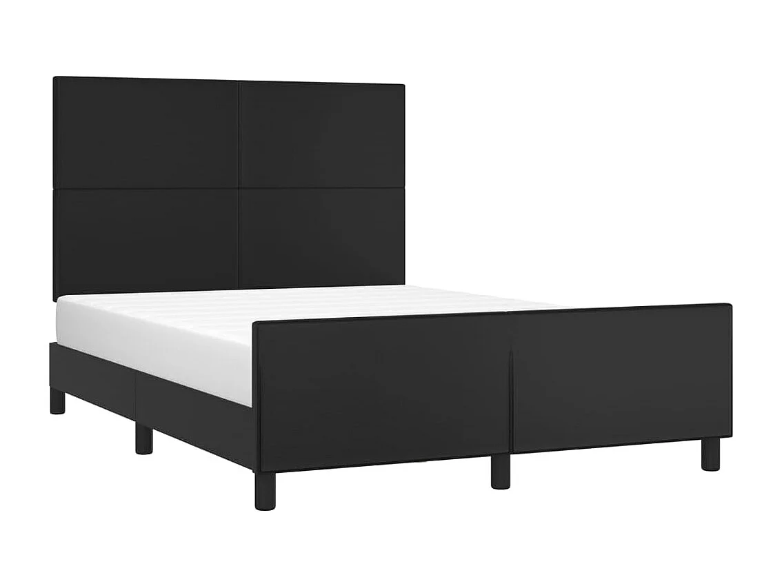 Bedframe zonder matras zwart 140x200 cm kunstleer