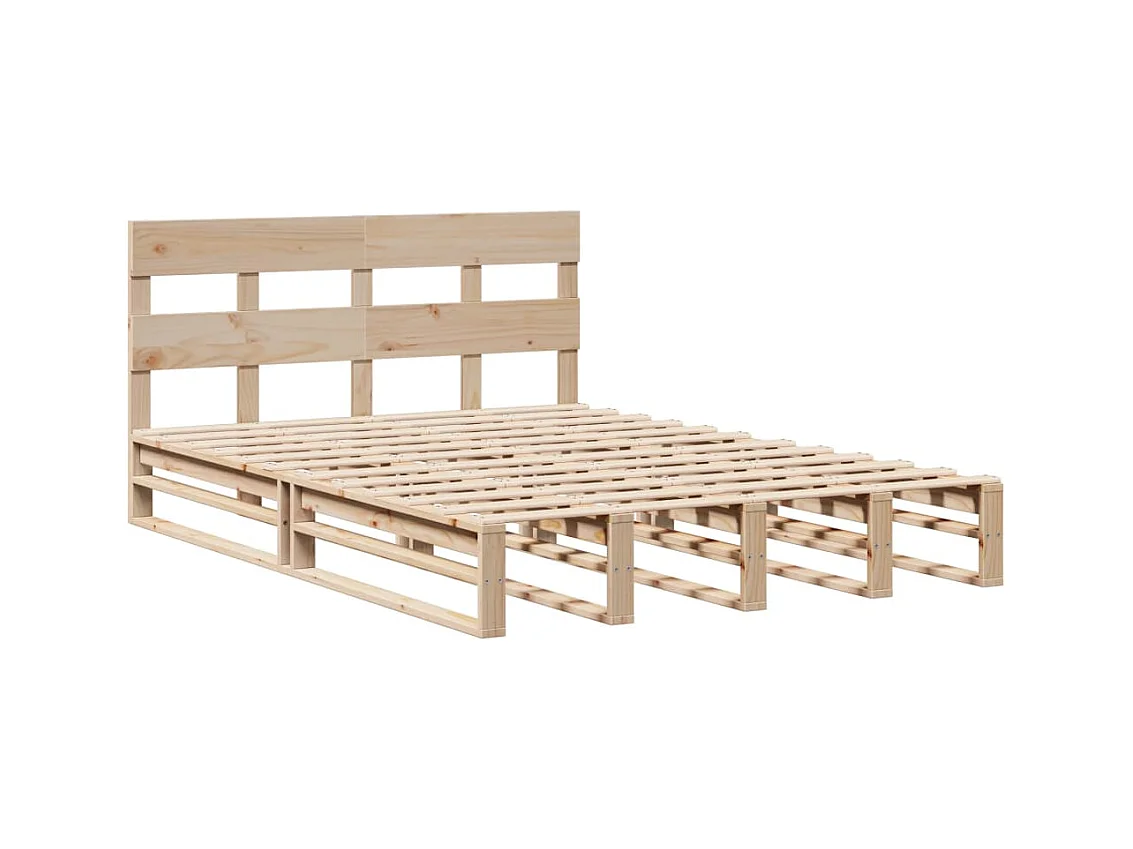 Bedframe zonder matras 160x200 cm massief grenenhout