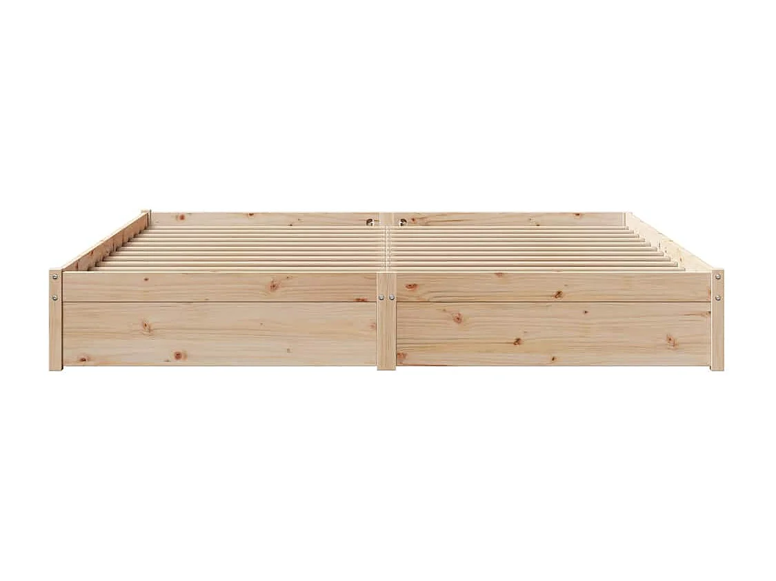 Cadre de lit sans matelas 180x200 cm bois massif de pin