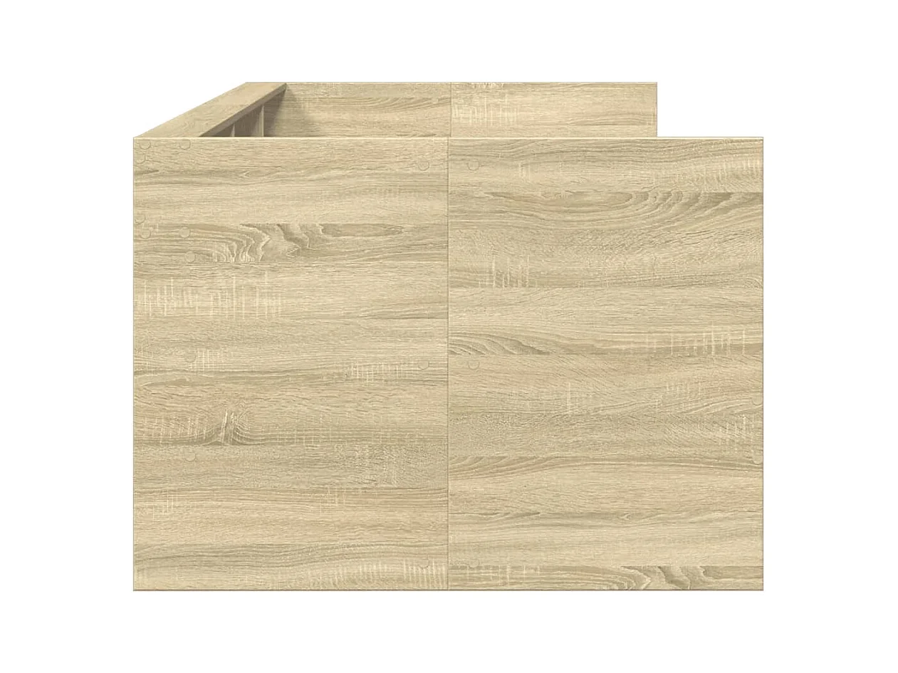 Cama de día con cajones sin colchón roble sonoma 75x190 cm