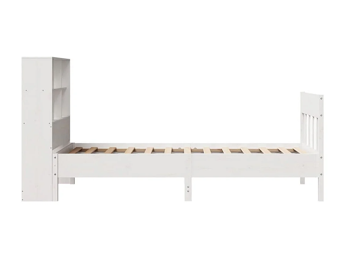 Bedframe zonder matras wit 90x200 cm massief grenenhout