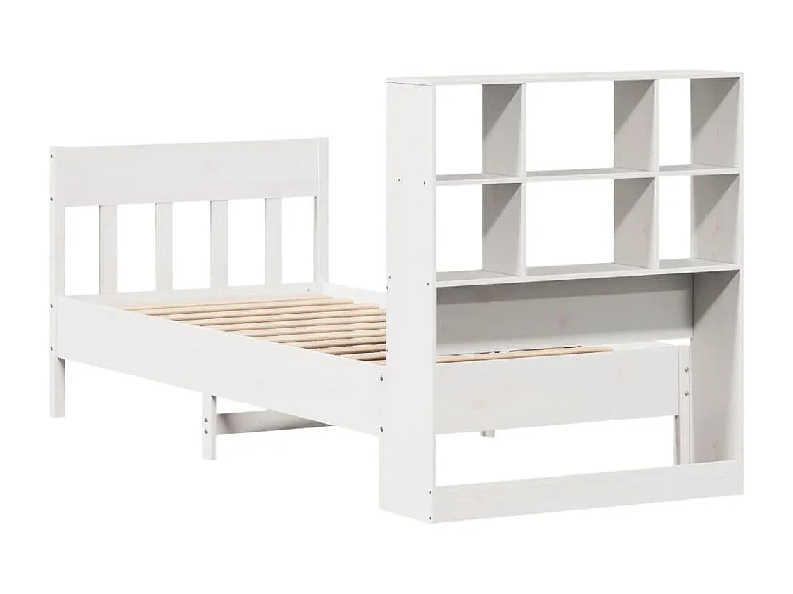 Bedframe zonder matras wit 90x200 cm massief grenenhout