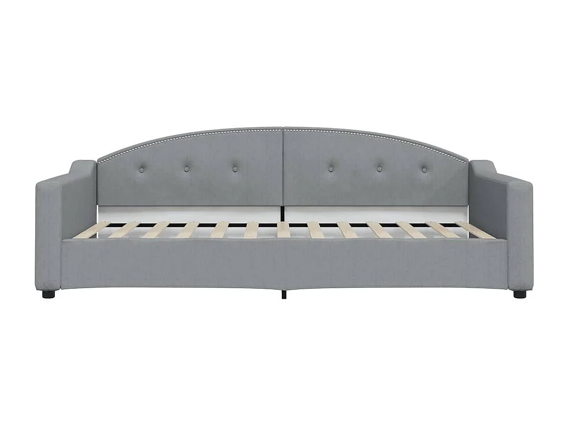 Dagbed met lichtgrijze matras 100x200 cm stof