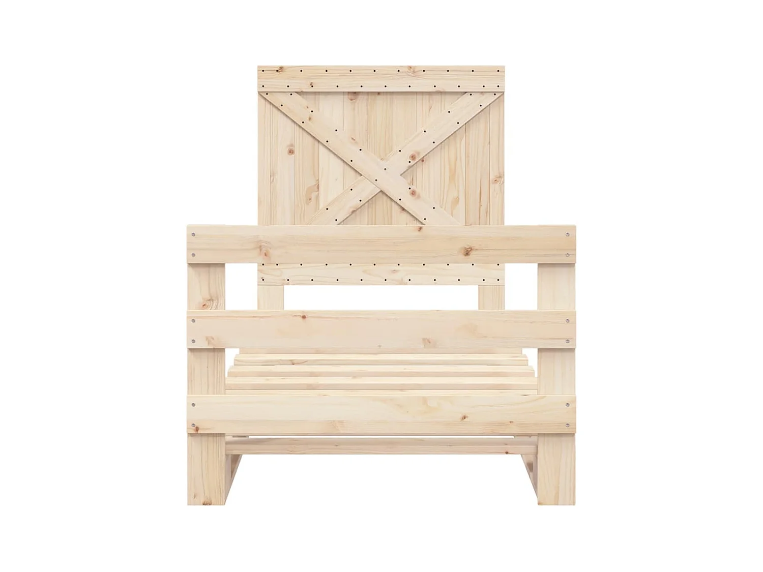 Bedframe zonder matras met hoofdbord 90x200 cm