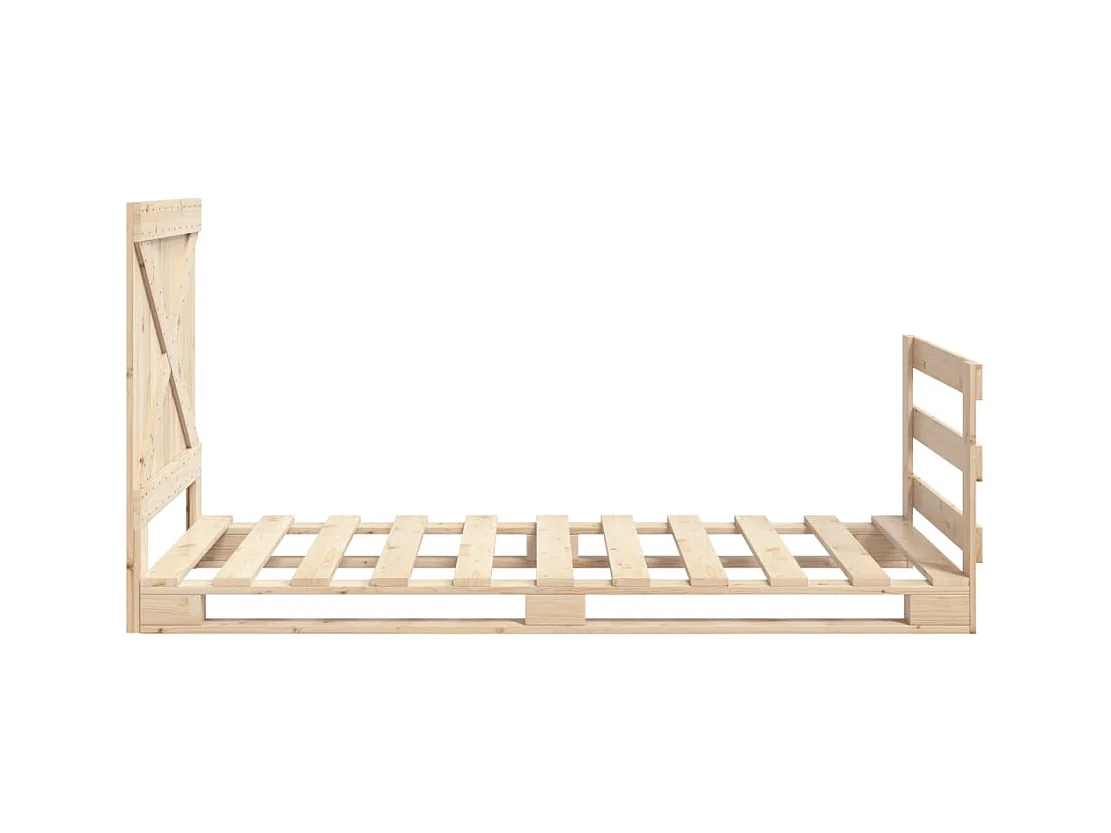 Bedframe zonder matras met hoofdbord 90x200 cm