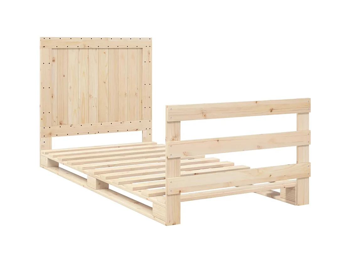 Bedframe zonder matras met hoofdbord 100x200 cm