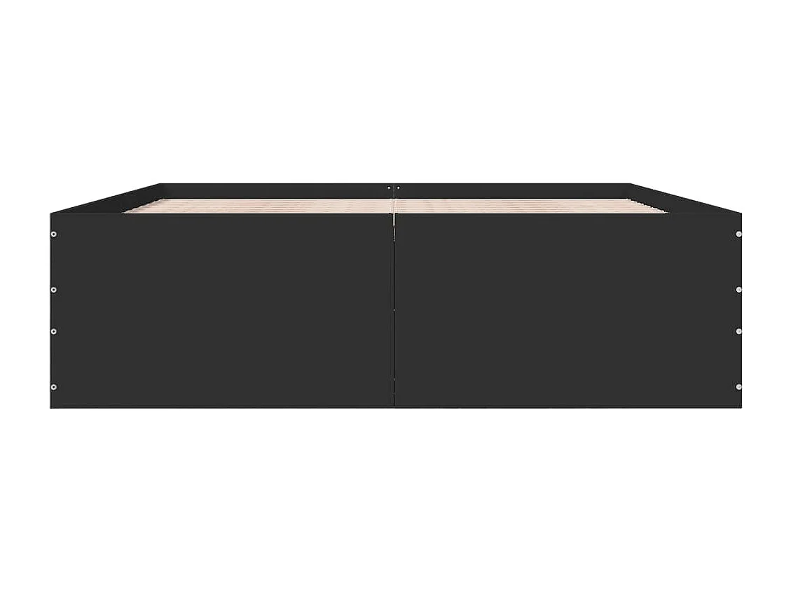 Struttura letto senza materasso nero 150x200 cm