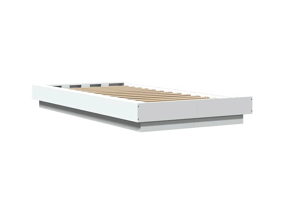 Bettgestell ohne Matratze weiß 100x200 cm