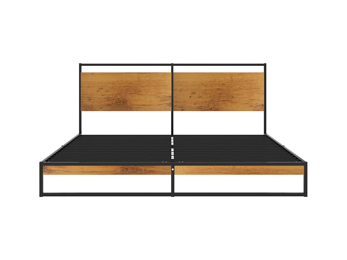 Cadre de lit sans matelas métal 140x200 cm