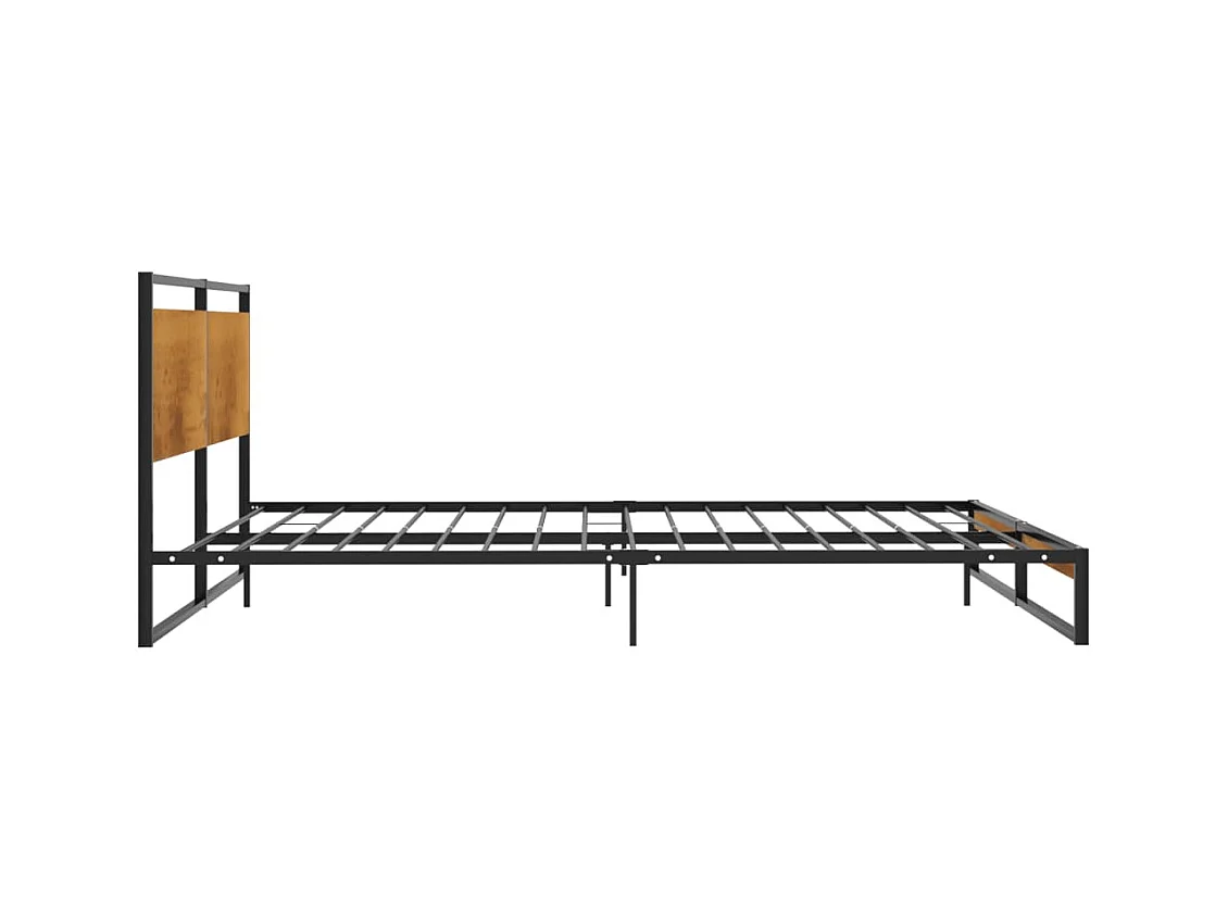 Cadre de lit sans matelas métal 140x200 cm