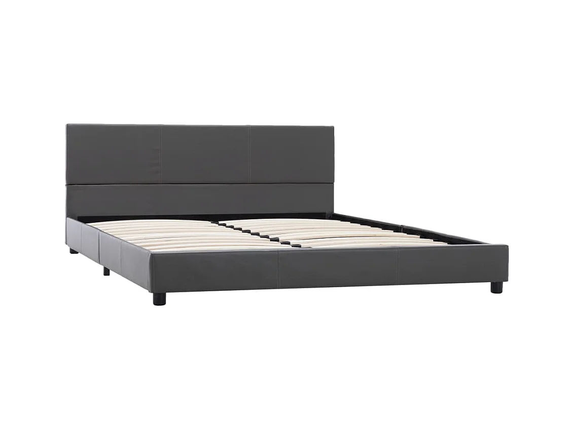 Bedframe zonder matras grijs kunstleer 120x200 cm