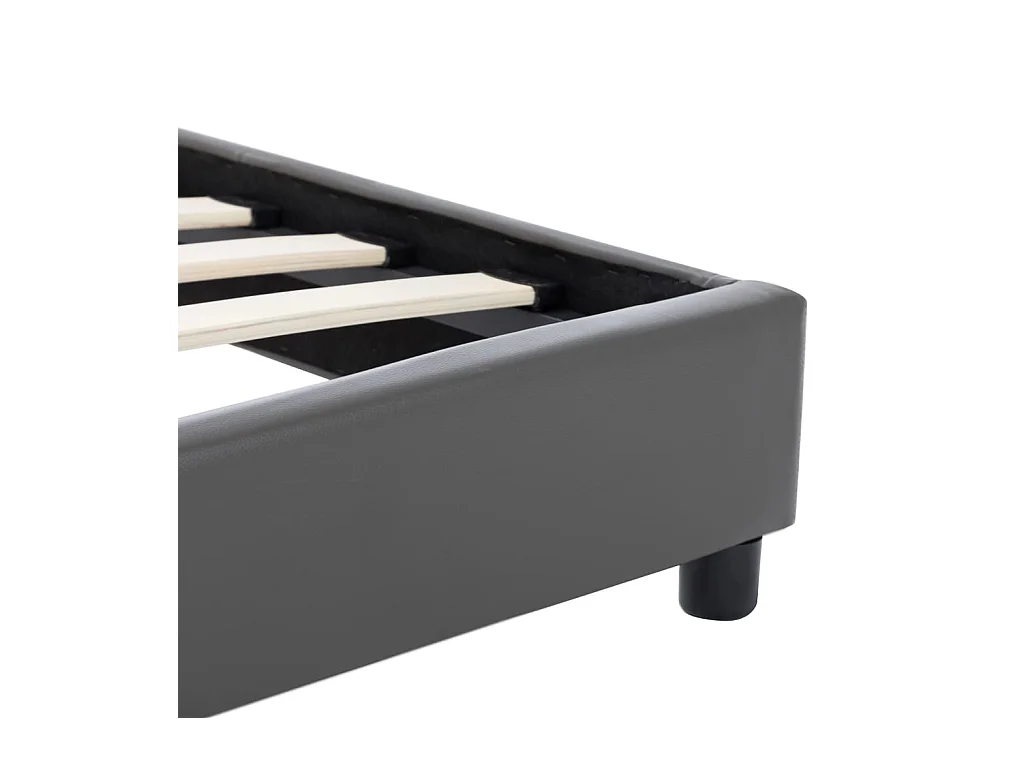 Bedframe zonder matras grijs kunstleer 120x200 cm