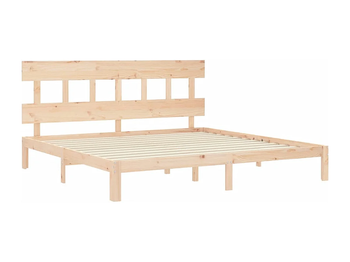 Bedframe zonder matras 200x200 cm massief grenenhout