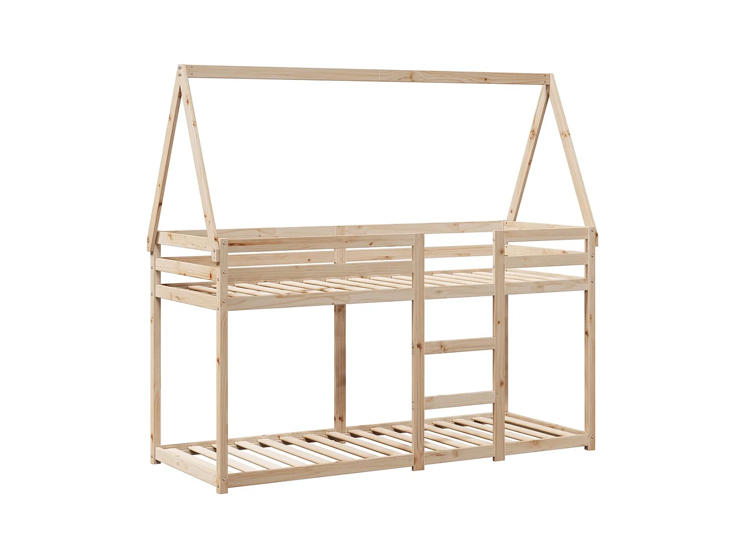 Litera sin colchón 90x190 cm madera maciza de pino