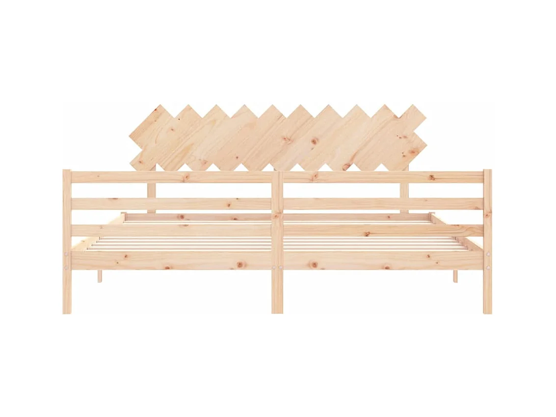 Struttura letto senza materasso 200x200 cm in legno massello