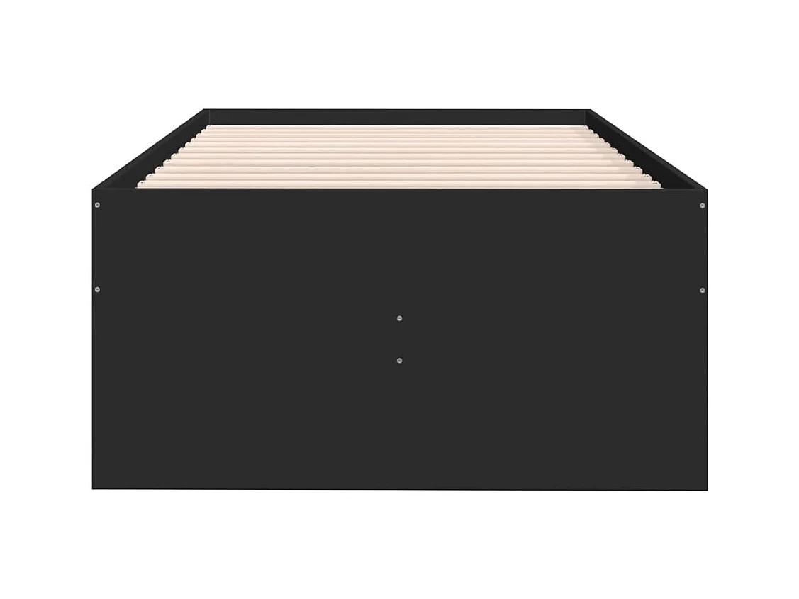 Dagbed met lades zonder matras zwart 90x190 cm