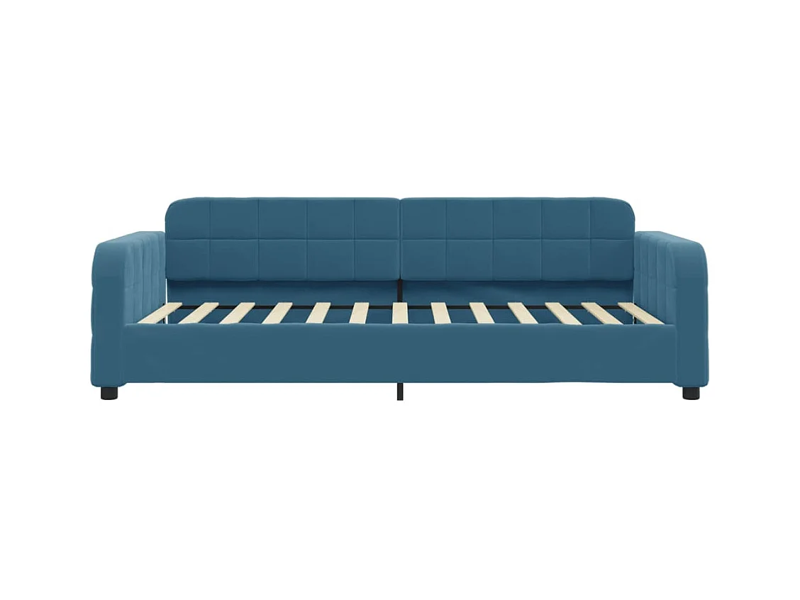 Daybed zonder matras blauw 100x200 cm fluweel