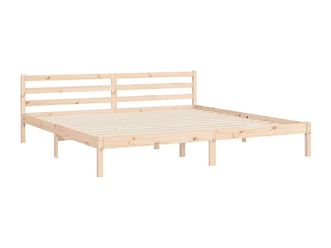Cadre de lit sans matelas 200x200 cm bois massif de pin