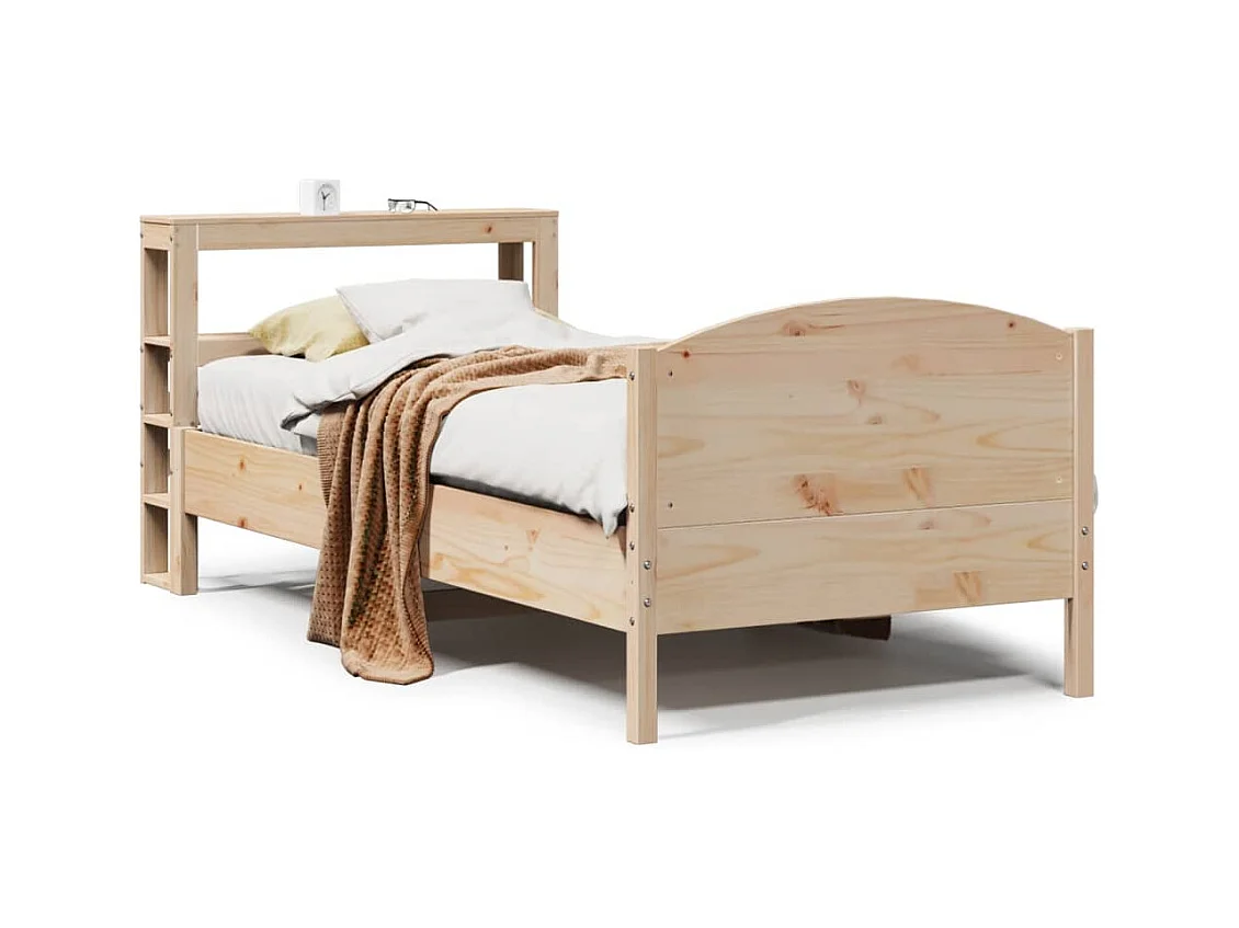 Bedframe zonder matras 75x190 cm massief grenenhout