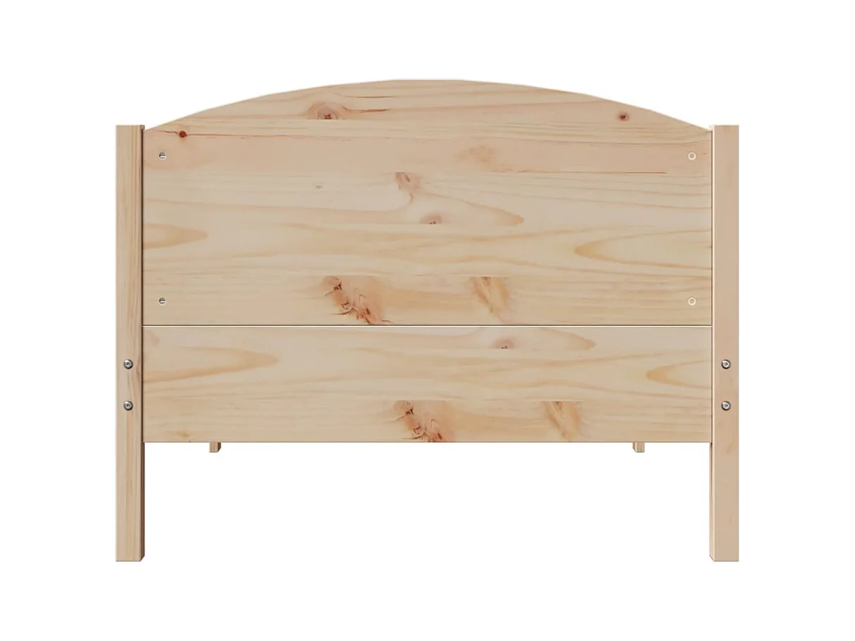 Bedframe zonder matras 75x190 cm massief grenenhout