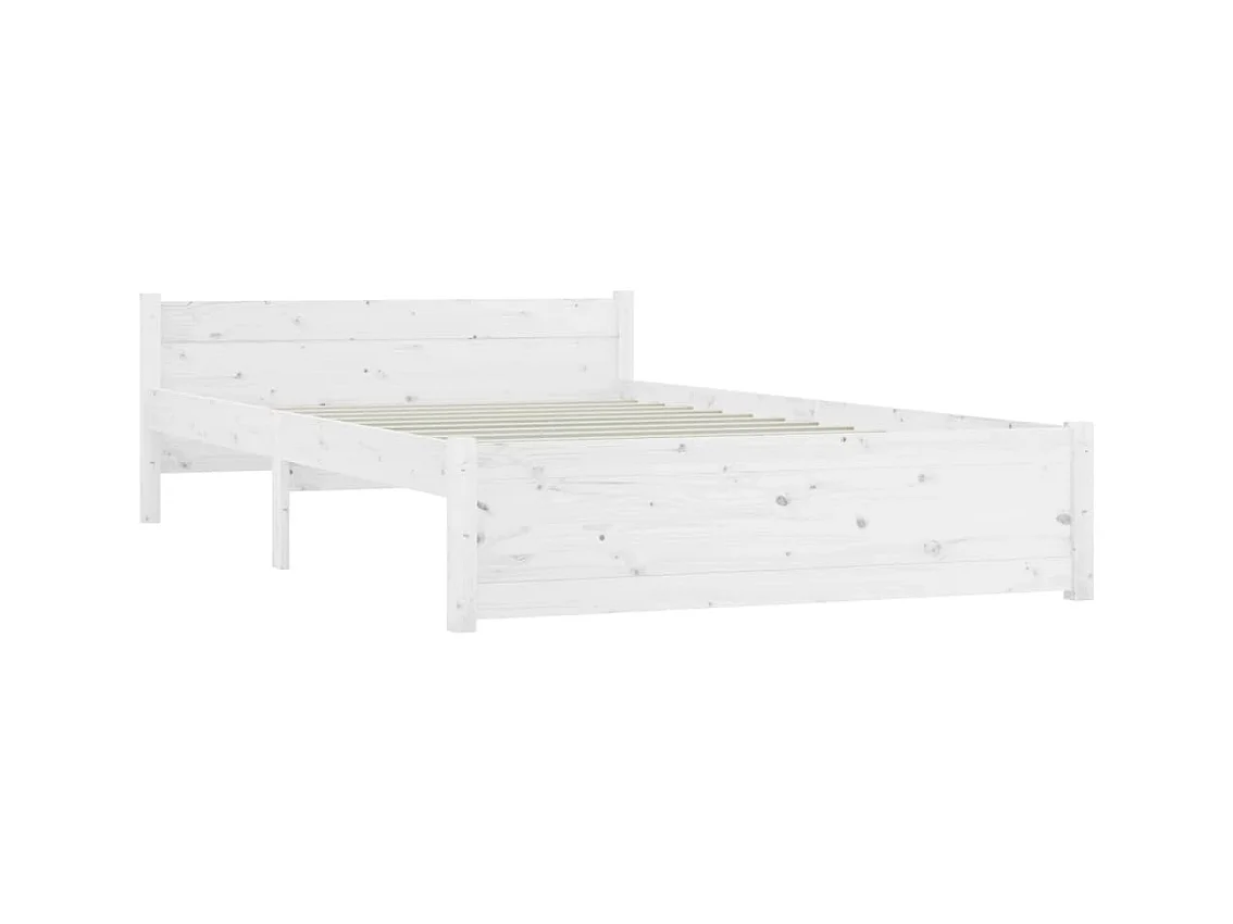 Bedframe zonder matras met lades wit 140x200 cm