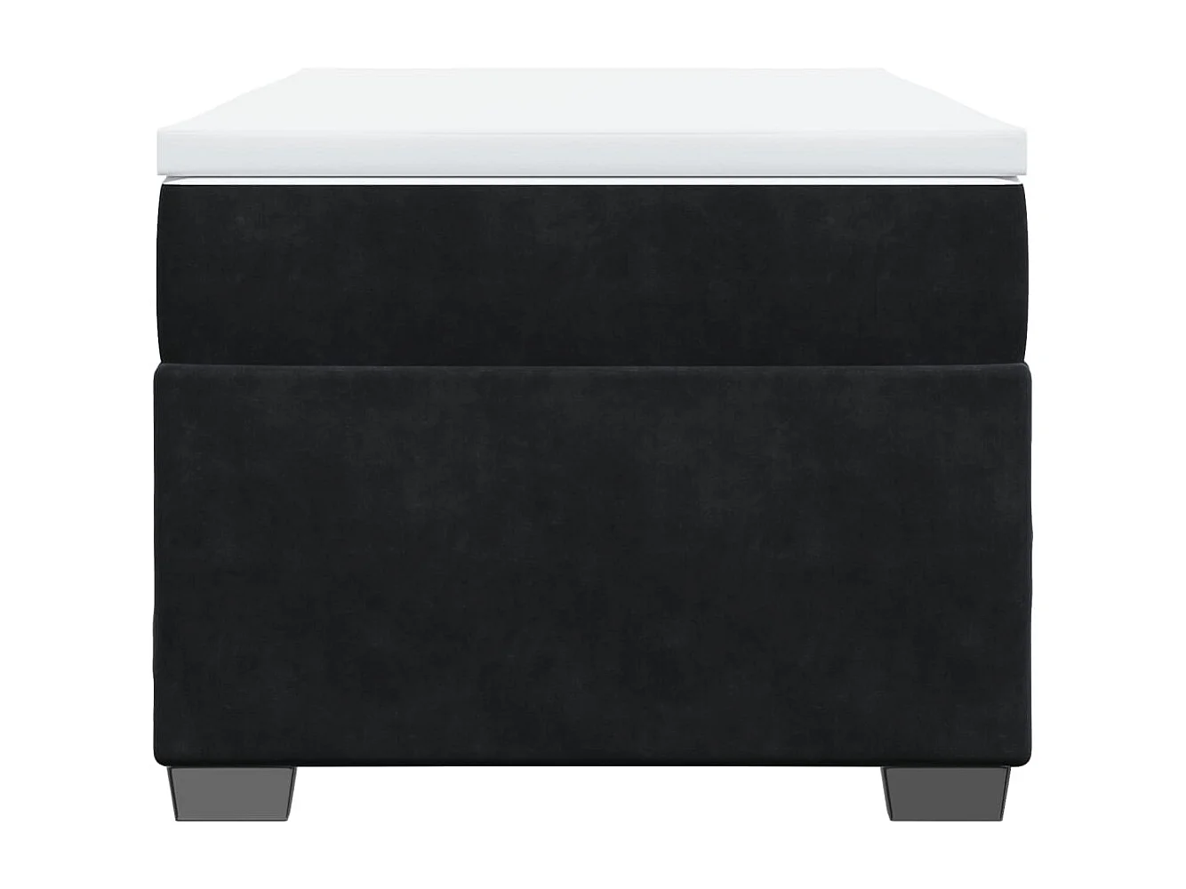 Somier de láminas con colchón Terciopelo Negro 90x200 cm