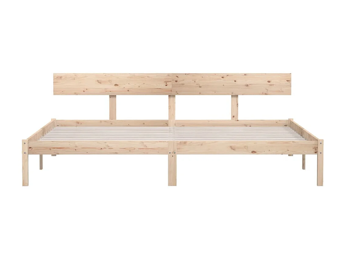 Struttura letto senza materasso in legno massello 200x200 cm