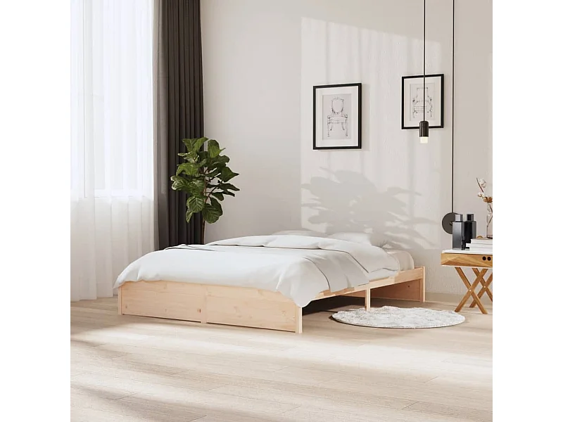 Struttura letto in legno massello senza materasso 160x200 cm