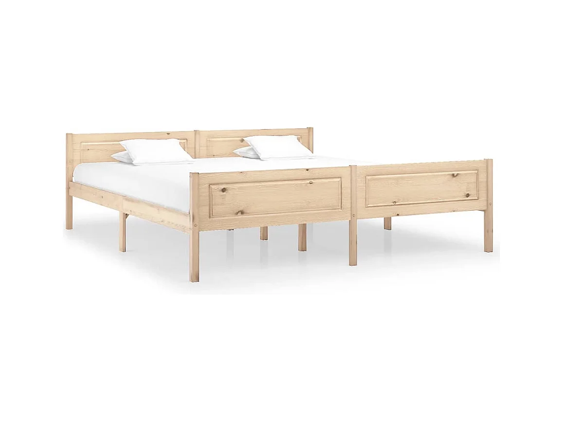 Bedframe zonder matras massief grenenhout 180x200 cm