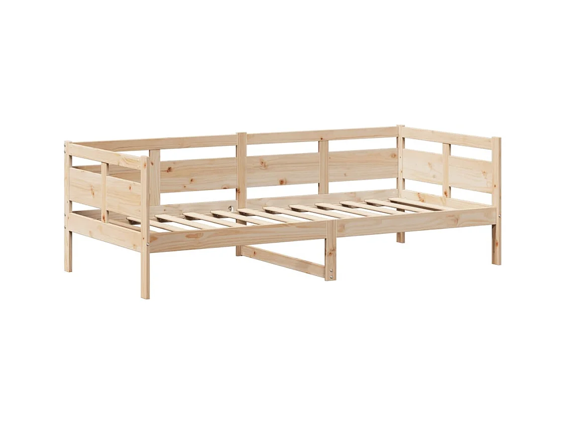 Dagbed met dak zonder matras 80x200 cm massief hout