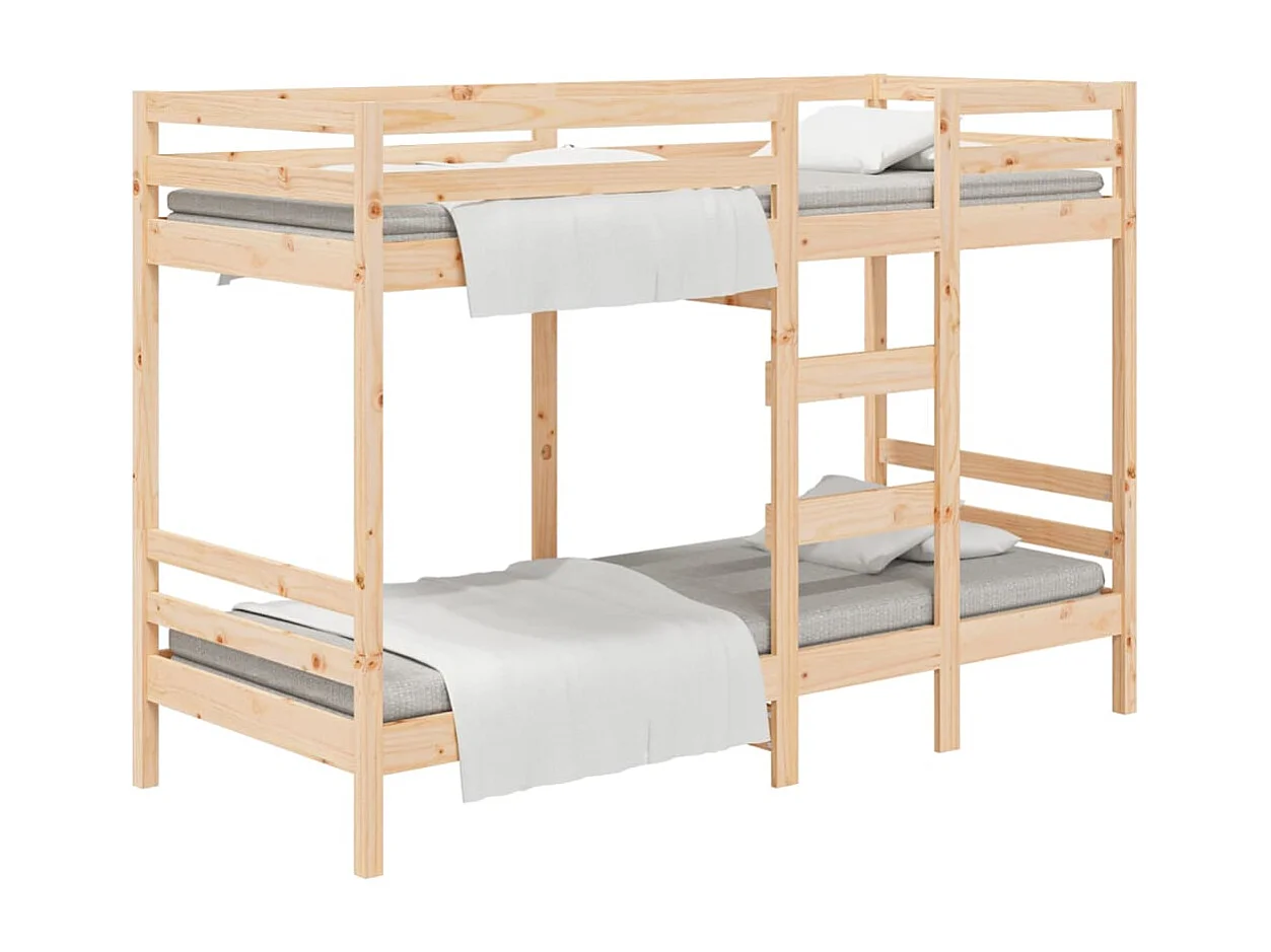Lit superposé sans matelas 75x190 cm bois de pin massif