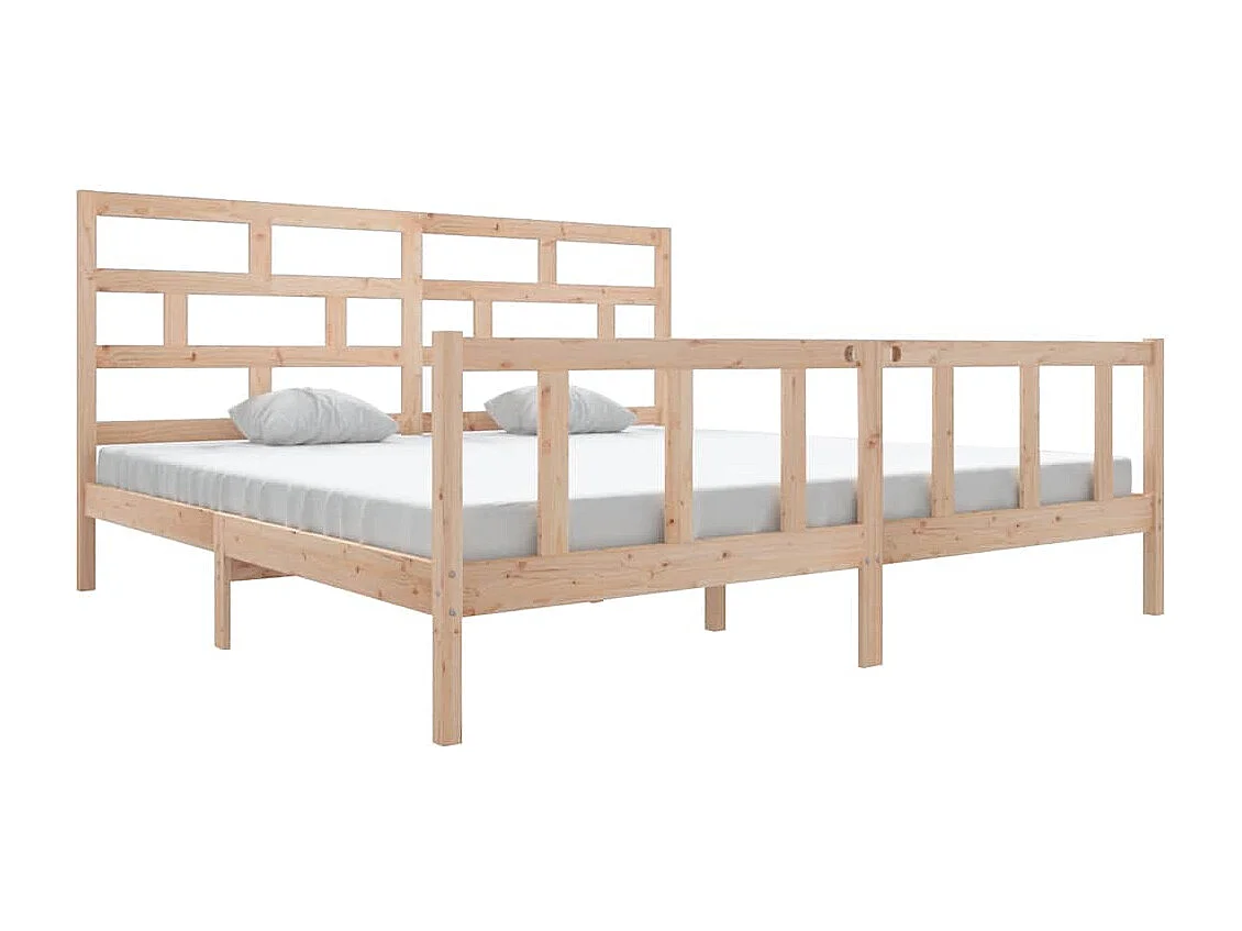 Bettgestell ohne Matratze Massivholz 200x200 cm